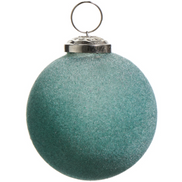 Flocked Ball Ornament