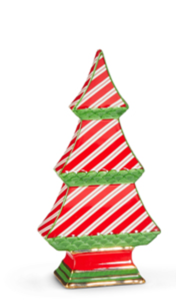 CANDY CANE STRIPE TABLETOP TREES