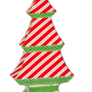 CANDY CANE STRIPE TABLETOP TREES