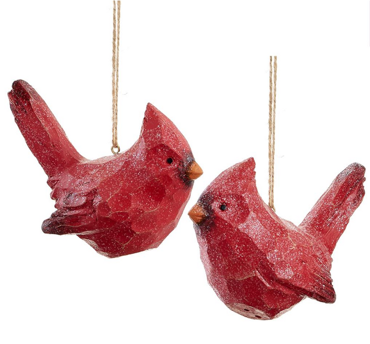 Carved Cardinal Ornament