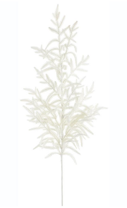 White Cypress Spray 37"