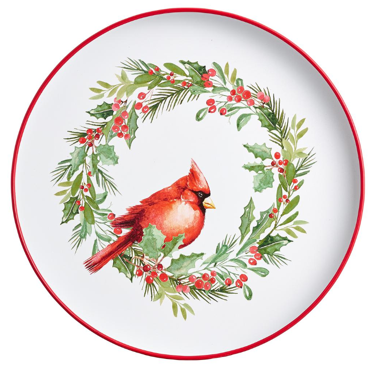 Metal Cardinal Plate