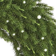 Pearl Embellished Pine Wreath