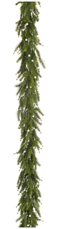 Evergreen Pearl Garland 6'
