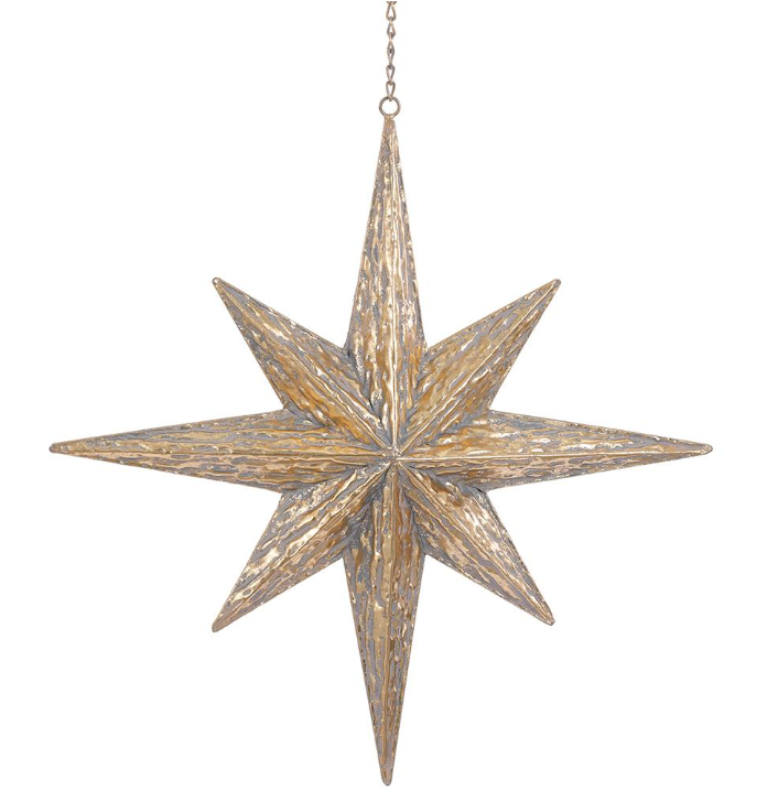 Gold Star of Bethlehem Ornament