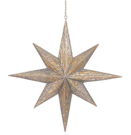 Gold Star of Bethlehem Ornament