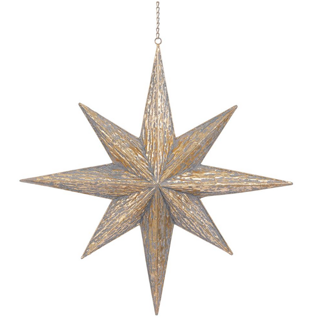 Gold Star of Bethlehem Ornament