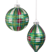 Green Tartan Ornament