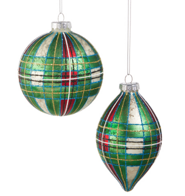 Green Tartan Ornament