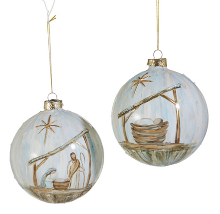 O' Holy Night Glass Ornament