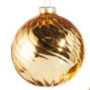 Gold Swirl Ornament