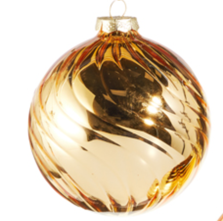 Gold Swirl Ornament