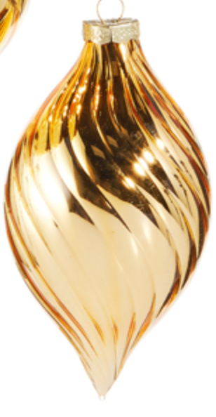 Gold Swirl Ornament