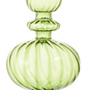 Green Ribbed Glass Finial Ornament