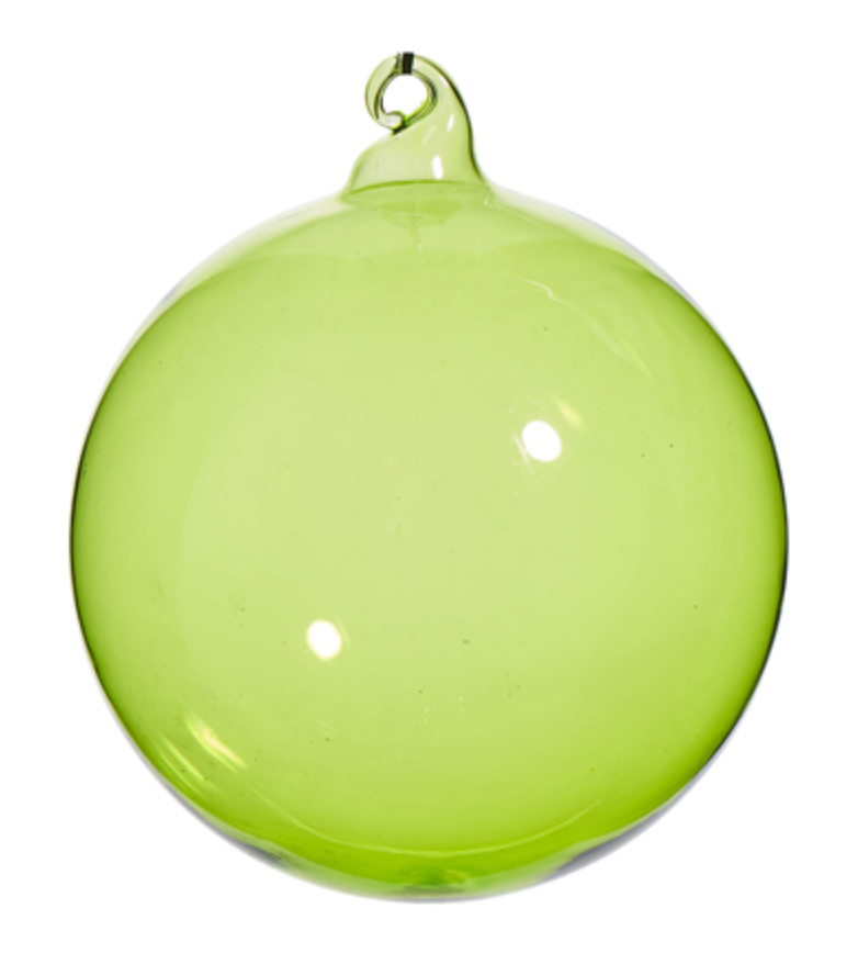 Green Apple Glass Ornament