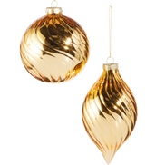 Gold Swirl Ornament
