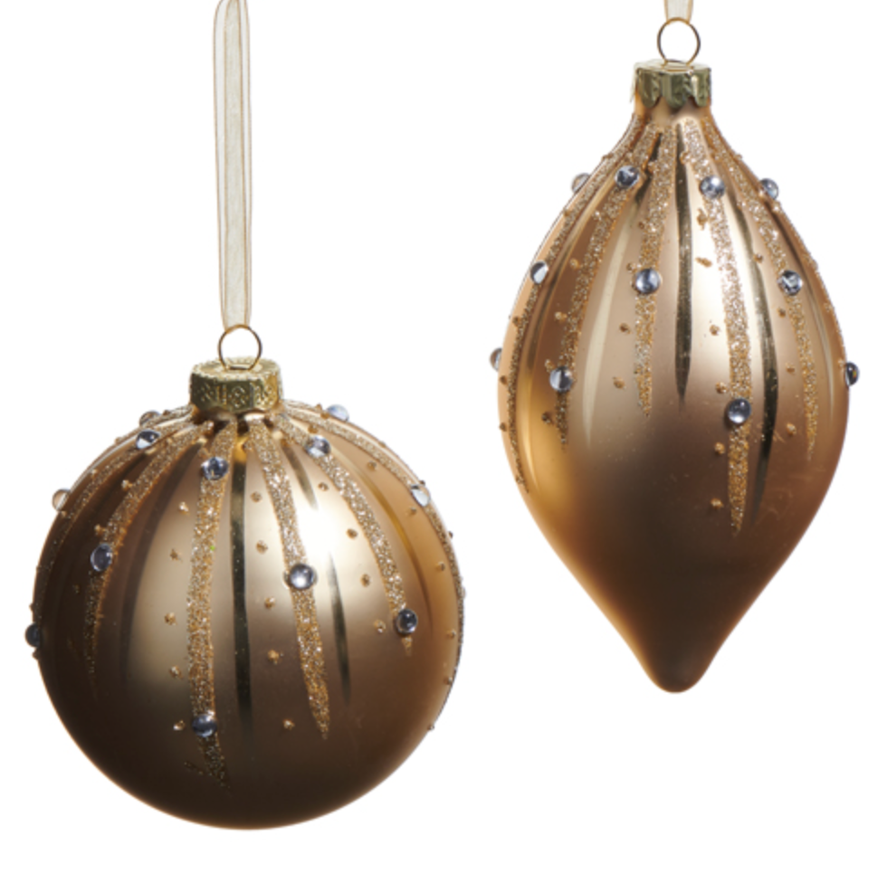 Gold Glitter Ornament