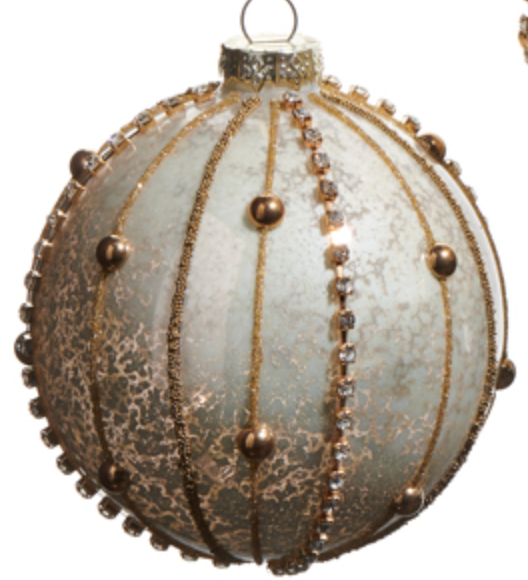 Antique Gold Embellished Ornament