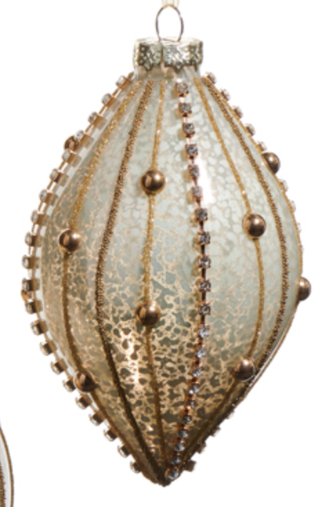 Antique Gold Embellished Ornament