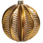 Gold Herringbone Ornament