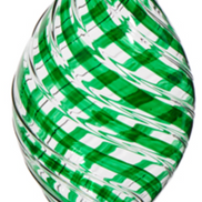 Green Swirl Glass Ornament