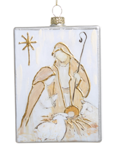 Nativity Glass Ornament