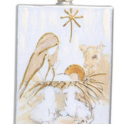 Nativity Glass Ornament