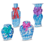 Chinoiserie Holiday Bow Acrylic Blocks