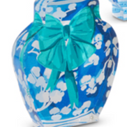 Chinoiserie Holiday Bow Acrylic Blocks