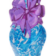 Chinoiserie Holiday Bow Acrylic Blocks