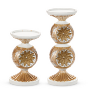 Vintage Gold and Silver Candle Holder