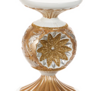 Vintage Gold and Silver Candle Holder