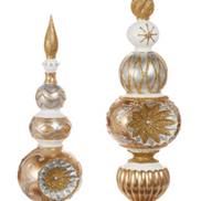 Vintage Gold and Silver Finials