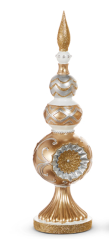 Vintage Gold and Silver Finials
