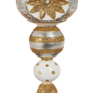 Vintage Gold and Silver Finial Ornament