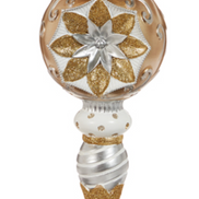 Vintage Gold and Silver Finial Ornament