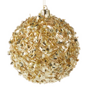 Gold Sequin Beaded Ornament