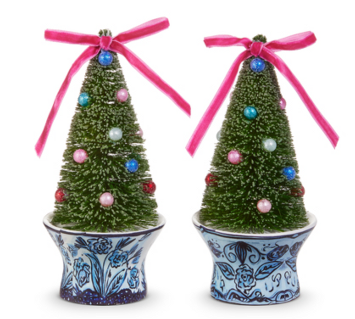 Chinoiserie Bottle Brush Tree Ornament