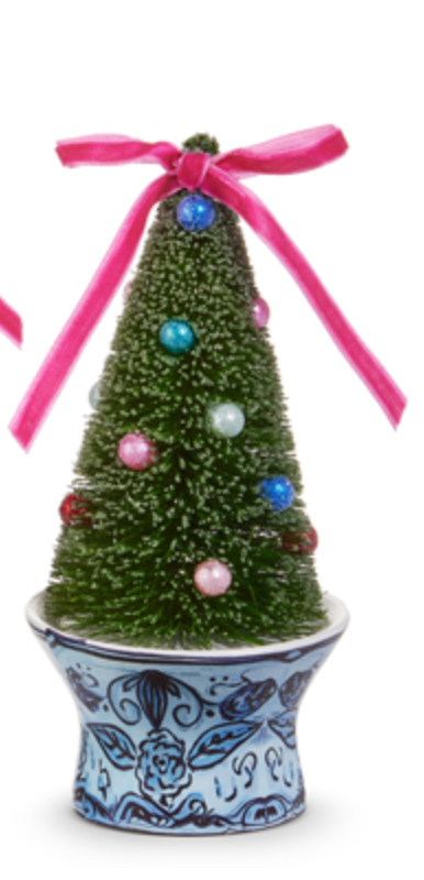 Chinoiserie Bottle Brush Tree Ornament