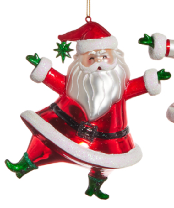 Dancing Santa Ornament