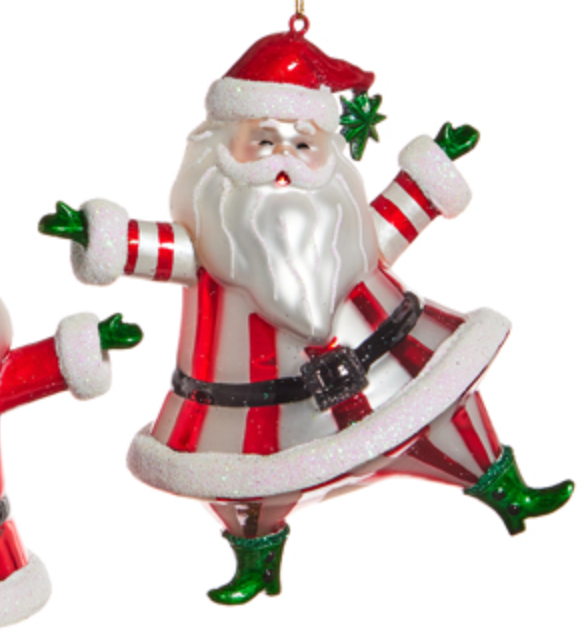 Dancing Santa Ornament