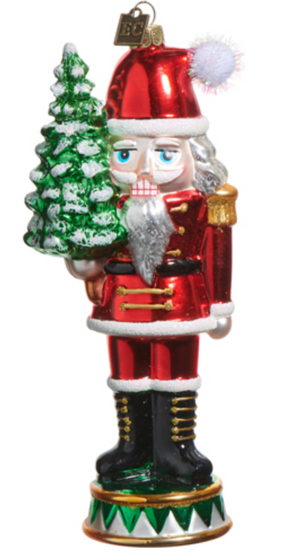 Santa Nutcracker Ornament