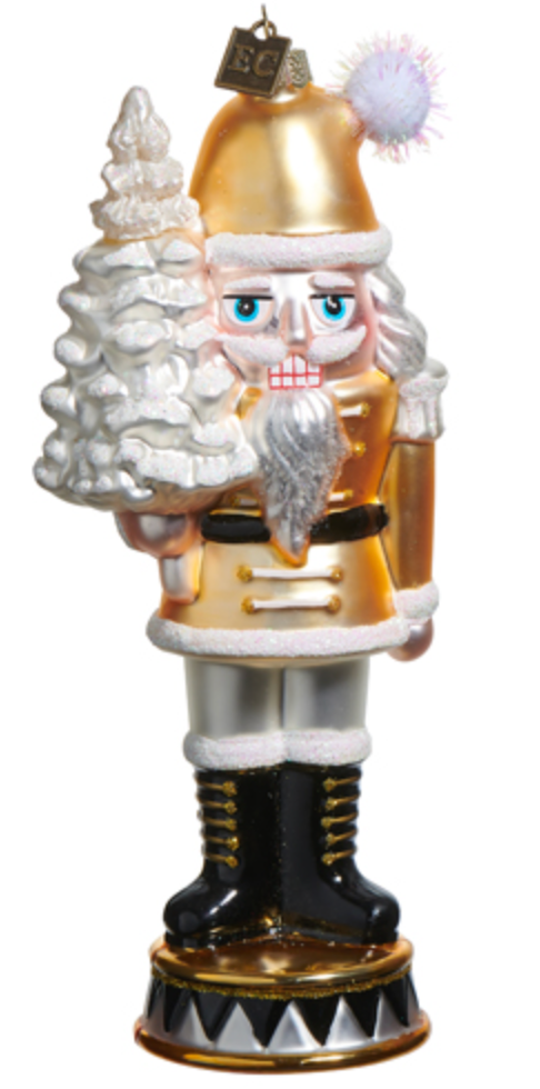 Santa Nutcracker Ornament