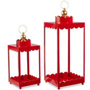 Red Scalloped Lantern