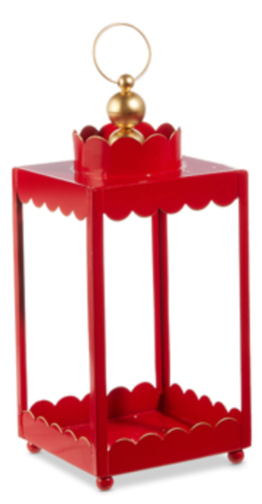 Red Scalloped Lantern