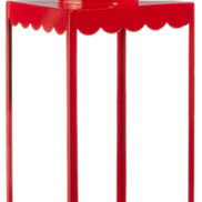 Red Scalloped Lantern