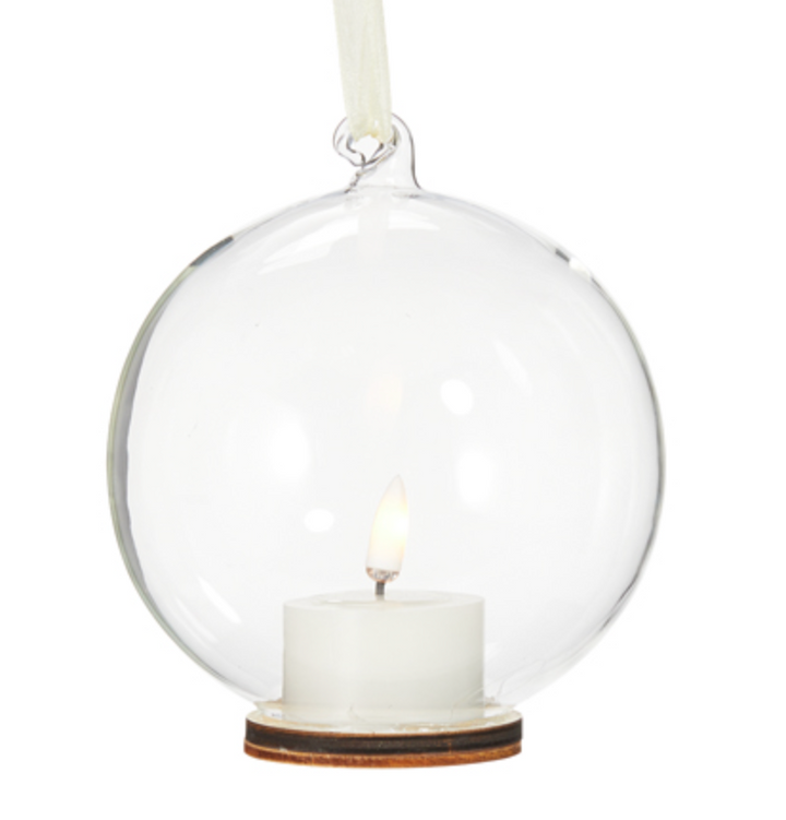 Glass Tealight Ornament