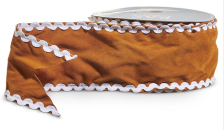 Sueded Gingerbread Ribbon 4"W x 10yds