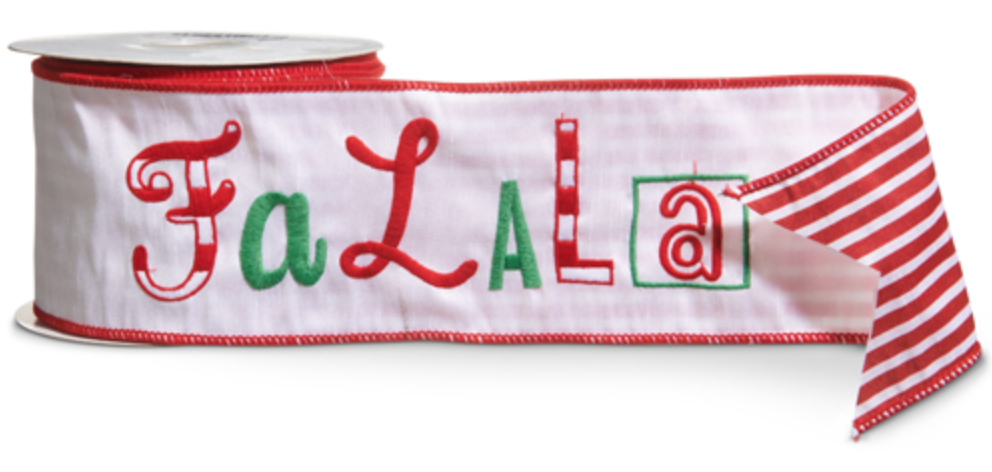 FaLaLa Ribbon 4"W x 10yds