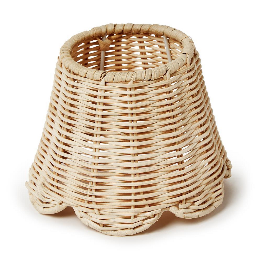 Rattan Scallop Edge Shade Cover